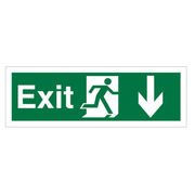 Exit (Down Arrow) Sign
